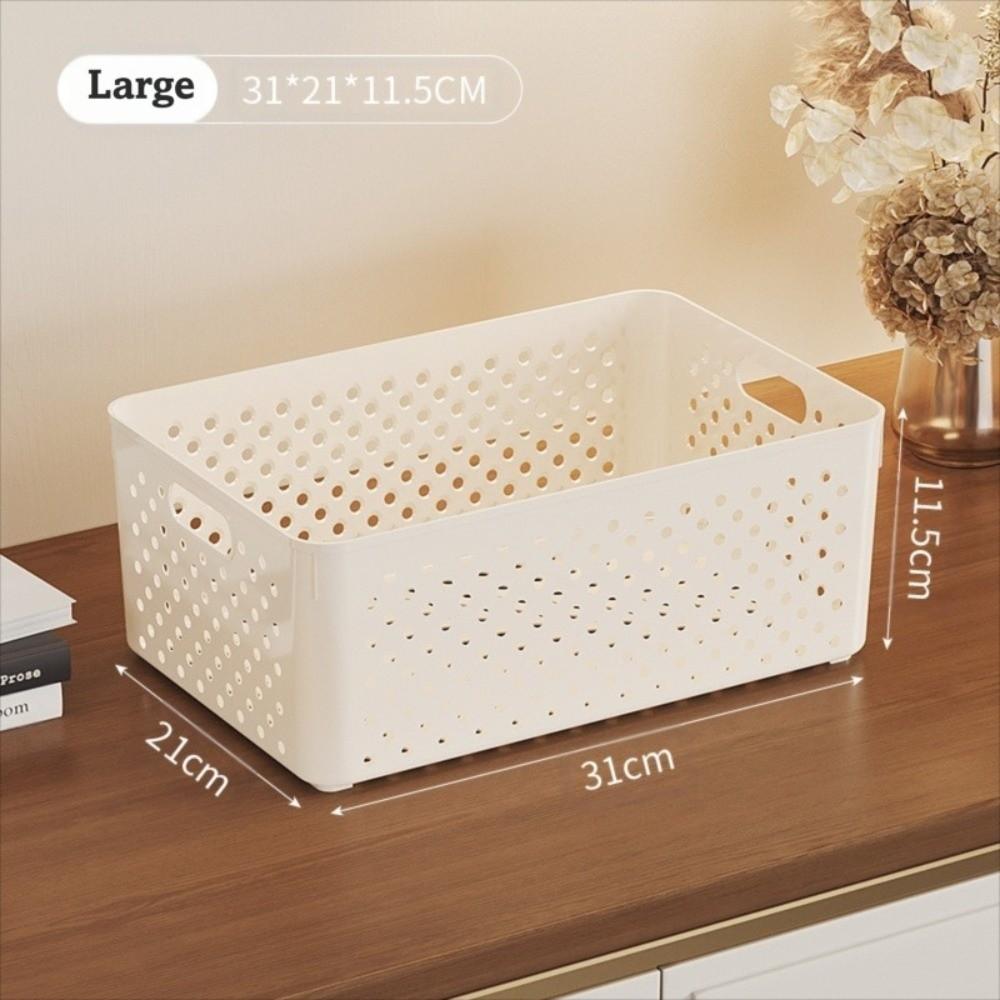 Plastic Clothing Storage Basket Stackable Snack Storage Basket  Home Organization