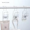 Clear Multi Functional Plastic Clip Hooks Bathroom Towel Hanging Organizer Tool