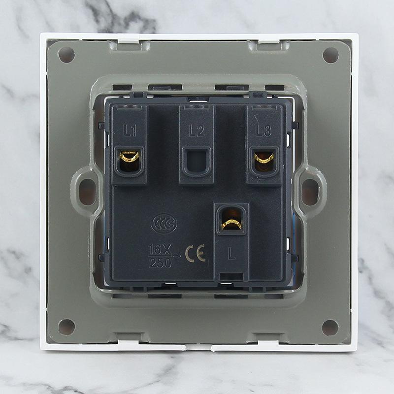European Standard Two-Gang Single-Pole Wall Switch - British, German, French Styles