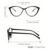 One Pair of Women's Plastic Cat-Eye Minimalist Personality Sexy Trendy Glasses Suitable for College Commuting
