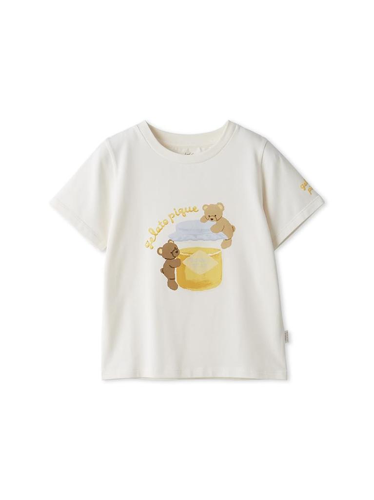 Gelato Pique Kids Honey Bear Print Size 100 T-Shirt, PKCT254470,