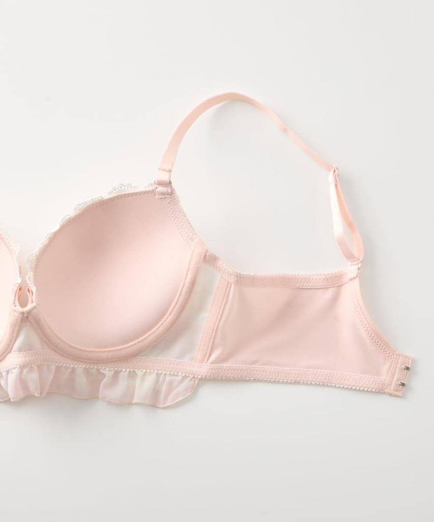 Inner Kariertes Rüschen-High-Side-BH und Shorts [Nissen] Damen-Set, Set, Lila, I85/LL