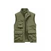 Four Seasons Men's Vest Thin Sleeveless Stand-Up Collar Multi-Pocket Quick-Drying Vest Large Size Vest