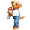 Cute Hanging Dog Figurine Flower Pot And Vase Hugger Resin Dog Bonsai Terrarium Edge Decor Planter Pot Hanger Garden Ornaments