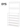 Multi-Layer Shoe Rack Doorway Clothes Hanger High Stability Simple Installation Shoes Shelf Floor-Standing Storage Rack