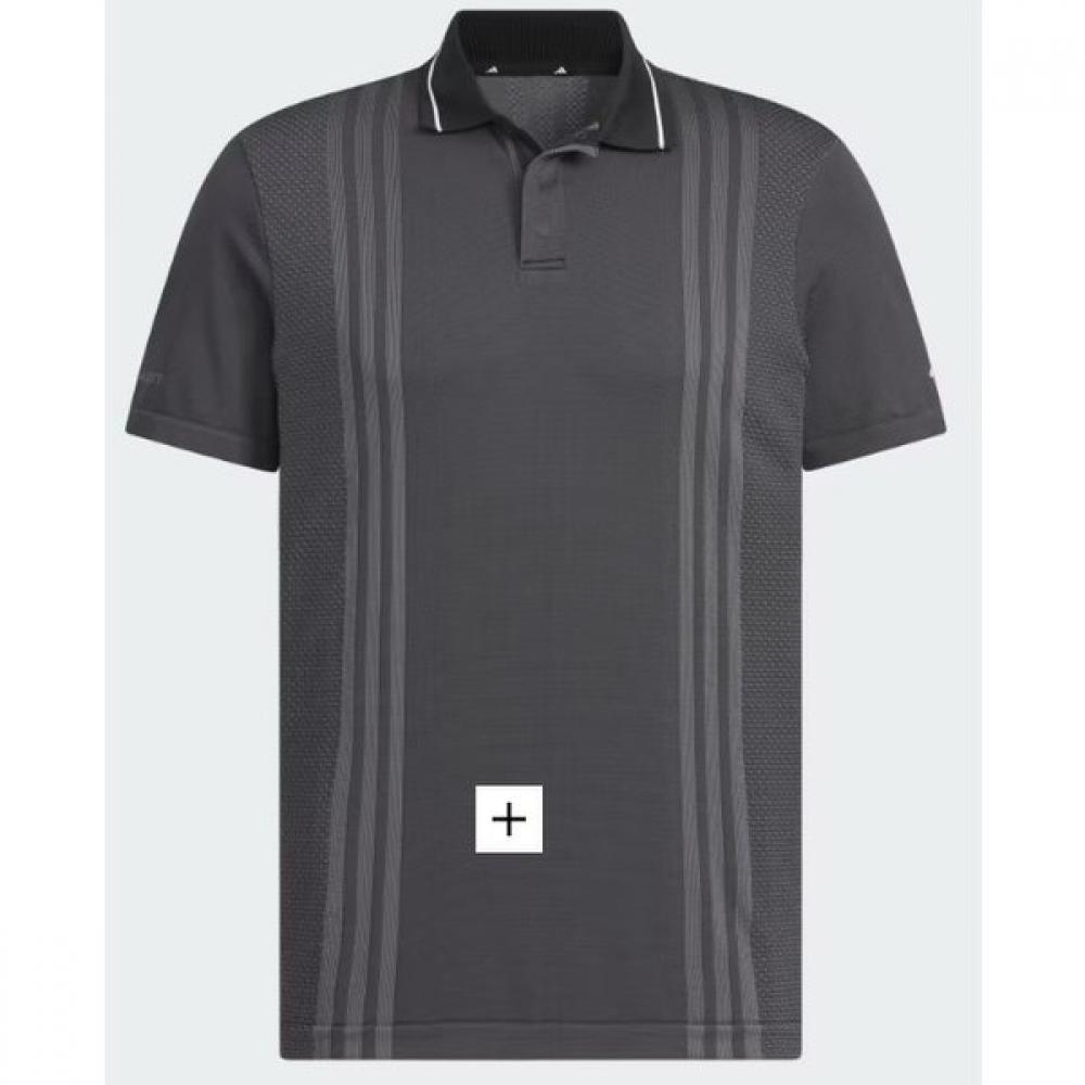 

Adidas Гольф Мужская Футболка primekniT Бесшовная Футболка-поло Im9871 Grey/M