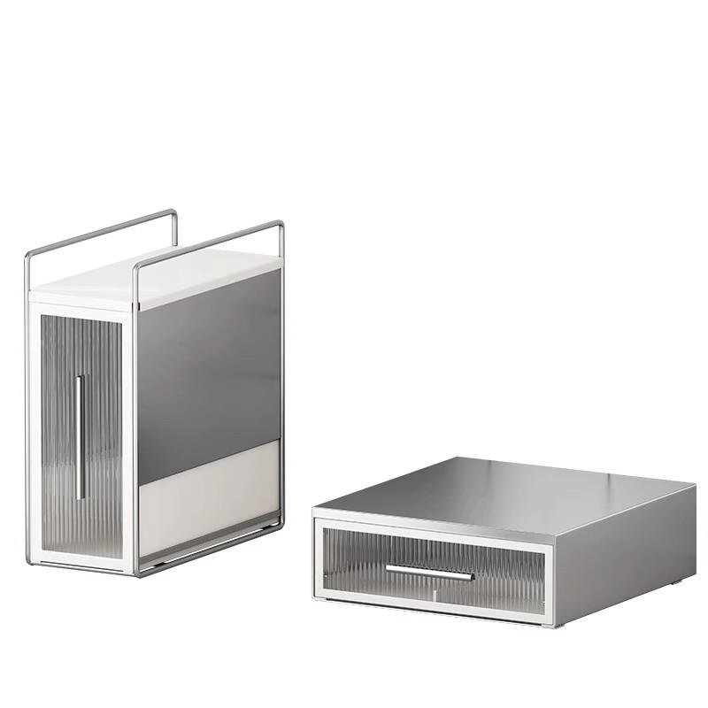 Coffee Capsule Display & Storage Stand with Drawer for Tea Bags and Machine Base