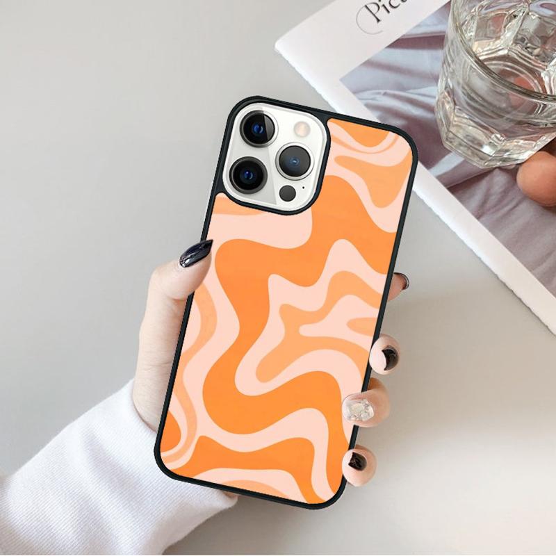 Retro Liquid Swirl Abstract Phone Case Cover For iPhone 17 Air 16 15 14 plus 12 13 pro max coque Shell Fundas