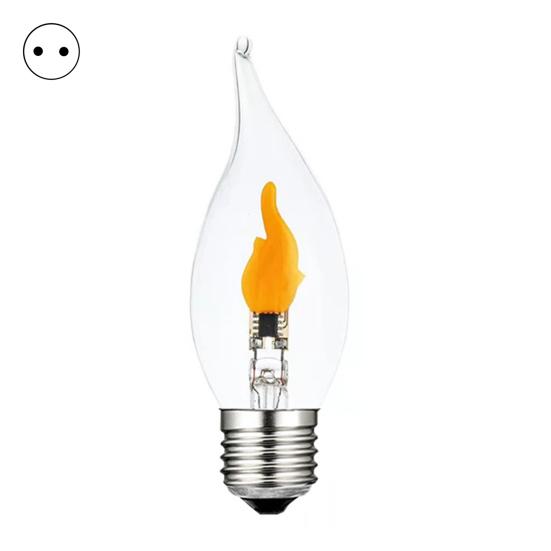 

Светодиодная лампа-пламя E27, мерцающая лампа-пламя, лампа с эффектом реалистичного огня для внутреннего и наружного украшения на Хэллоуин и Рождество EU 1pc