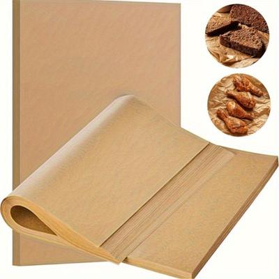 Rectangular Parchment Baking Paper with Silicone Oil Resistant for Grilling Steaming, Oil-Proof Paper