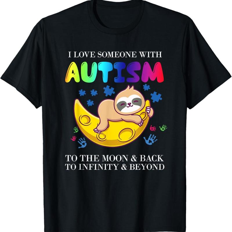 Autism Awareness I Love Someone With T Shirt - Men s Summer Cotton Graphic Tee S