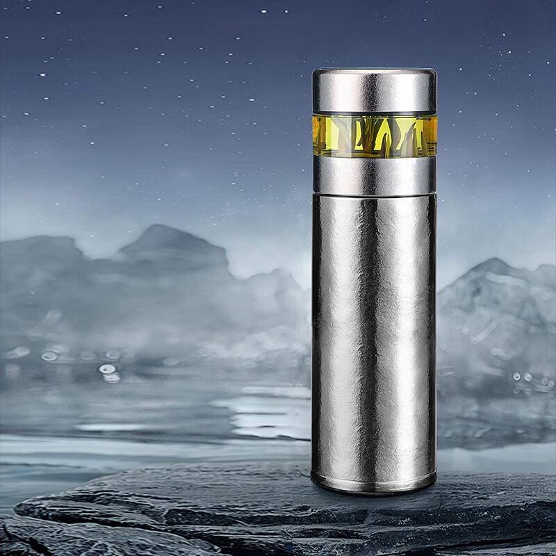 edish Pure Titanium Smart Thermos with Tea Infuser