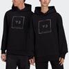 Y-3 U Square Label Graphic Hoodie Black Unisex Tops GV6056