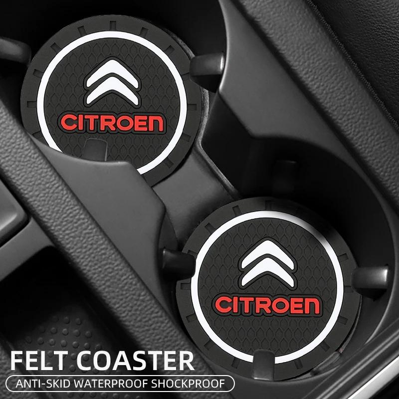 1/2ks Horký výprodej Podložky pod hrnky do auta Podložky do držáku na nápoje Protiskluzová podložka pod hrnek Příslušenství Pro Citroen C4 C5 C3 C2 C1 C4L C6 Picasso Saxo VTS