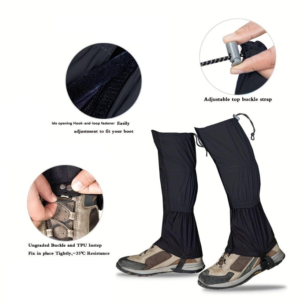 Leg Boot Gaiters Hiking Leg Gaiters Snake Gaiters- Snake Bite Protection for Lower Legs Adjustable Snow Boot Gaiters for Hiking and Snowshoeing
