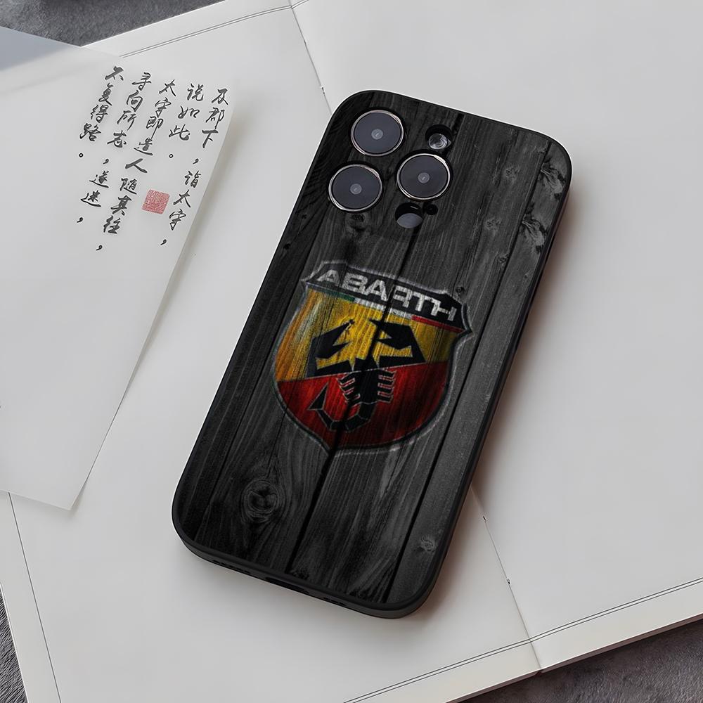 ABARTH Italia Funda para Teléfono de Coche para iphone 14 13 16 11 15ProMax 12 Pro Max Mini Xr Xs X 7 Plus Fundas