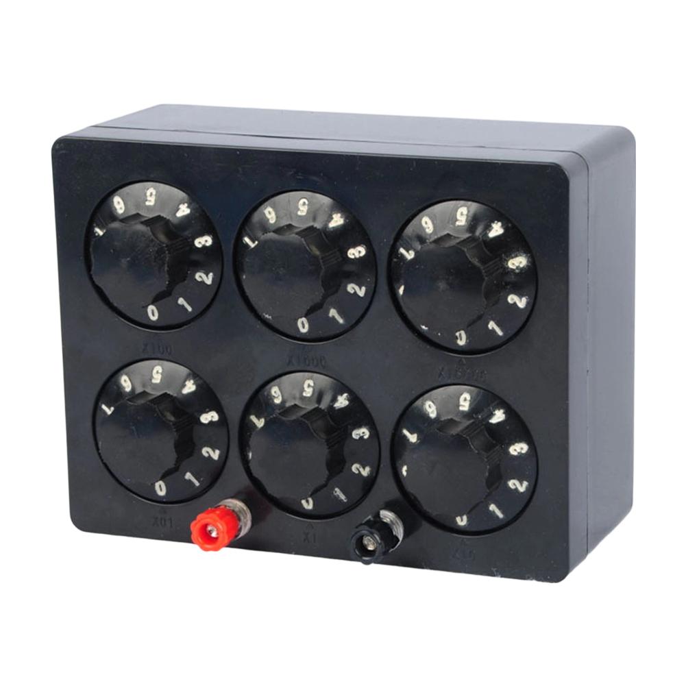 Physics Teaching Equipment J23022 Adjustable Resistor Box 0 To 99999.9 Ohm for Circuit Analysis and Resistance Calibration
