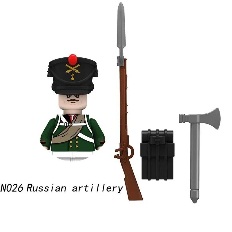 1 KS/Napoleonské války Vojáci Stavební kostky WW2 Figurky Francouzský Britský Fyzilír Pušky Zbraně Hračky Pro Děti
