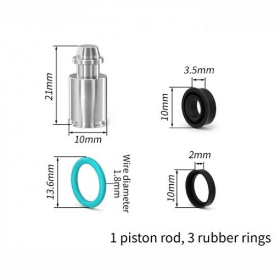 Alloy Brake Piston Bike Maintenance High-strength Alloy 3 Rubber Seals