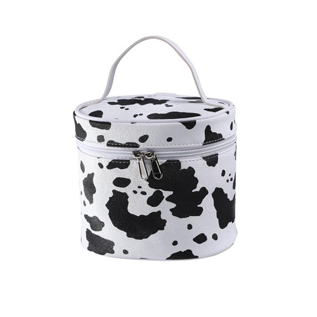 Aufbewahrungstasche mit Kuh-Print, Kosmetiktasche, Kosmetik-Aufbewahrungstasche, geeignet für Frauen und Mädchen