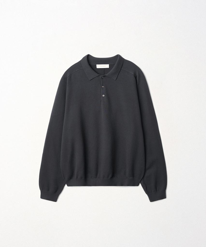 EZIO Signature Collar Knit_Charcoal