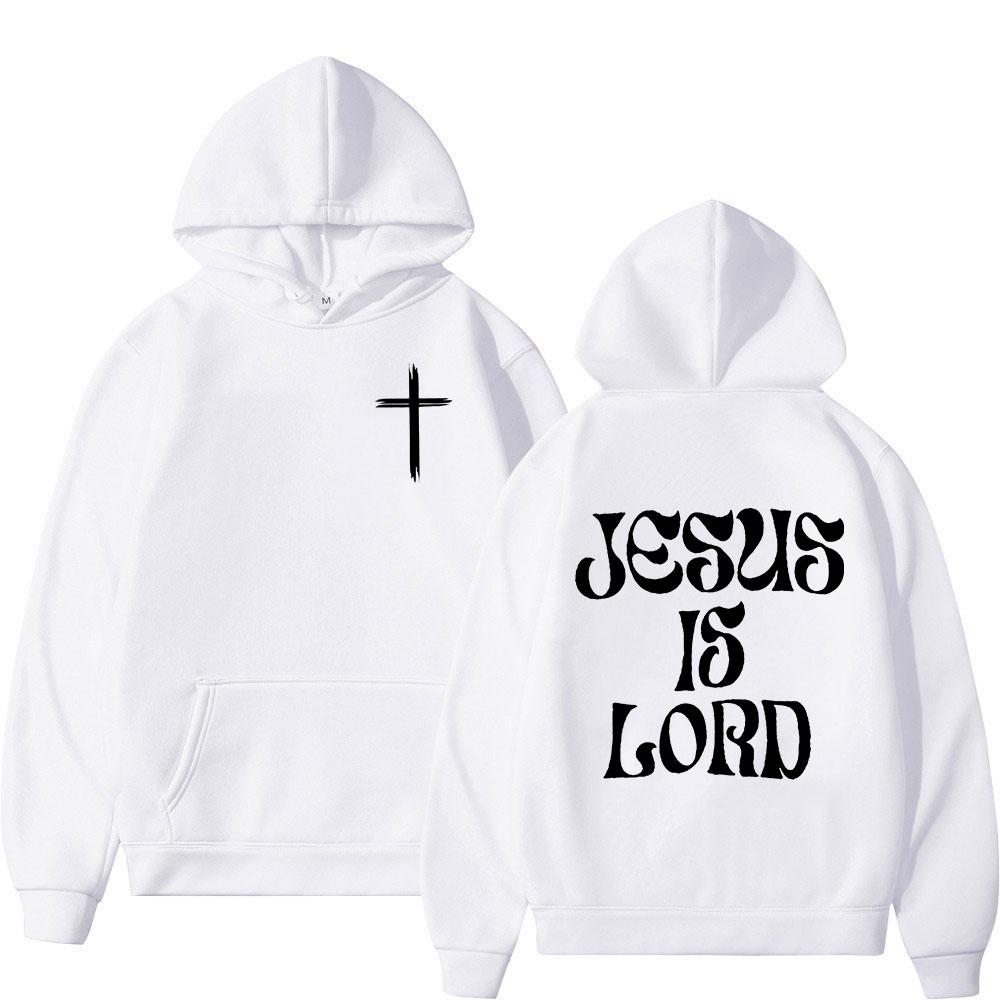 Christus Jesus Ist Herr Bibelvers Hoodies Herren Damen Kleidung Mode Harajuku Sweatshirts Fleece Lässig Langarm Pullover