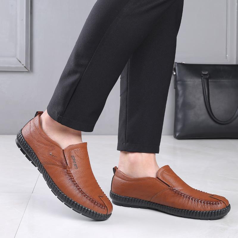 Итальянские черные деловые туфли мужские туфли-лоферы свадебные туфли мужские — фото 6