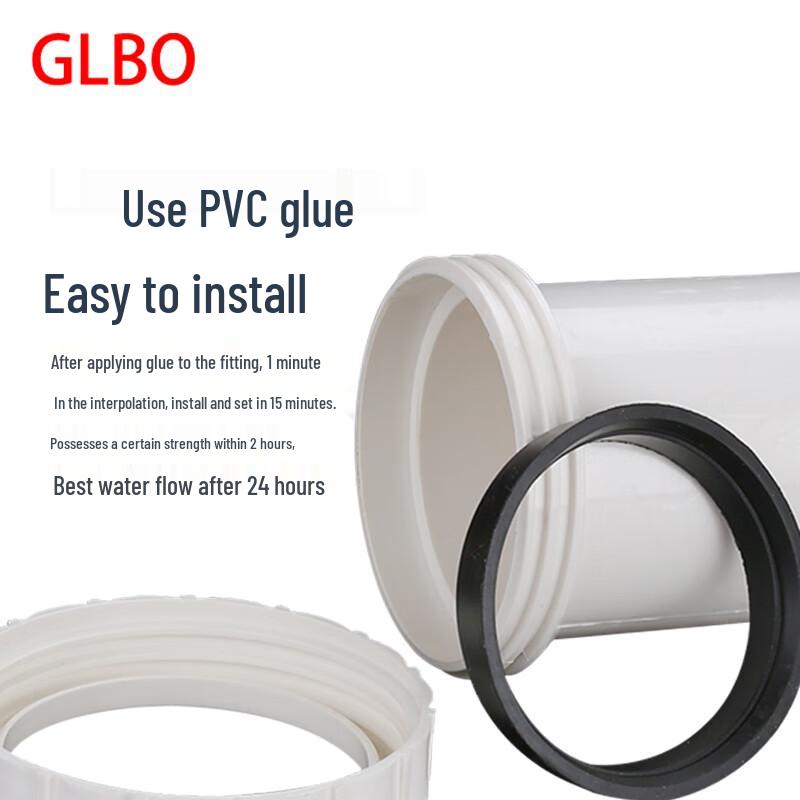 Extended PVC Drain Pipe Connector