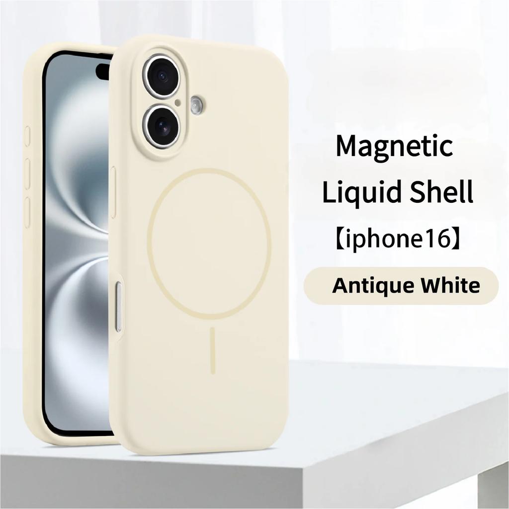Official Liquid Silicone For Magsafe Case For iPhone 17 Pro 16 13 11 14 15 12 Pro Max Magnetic Wireless Charger Protector Cover