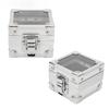 Nail Drill Bits Storage Box 25 Holes Transparent Clamshell Lock Design Dustproof Nail Drill Bits Desktop Container
