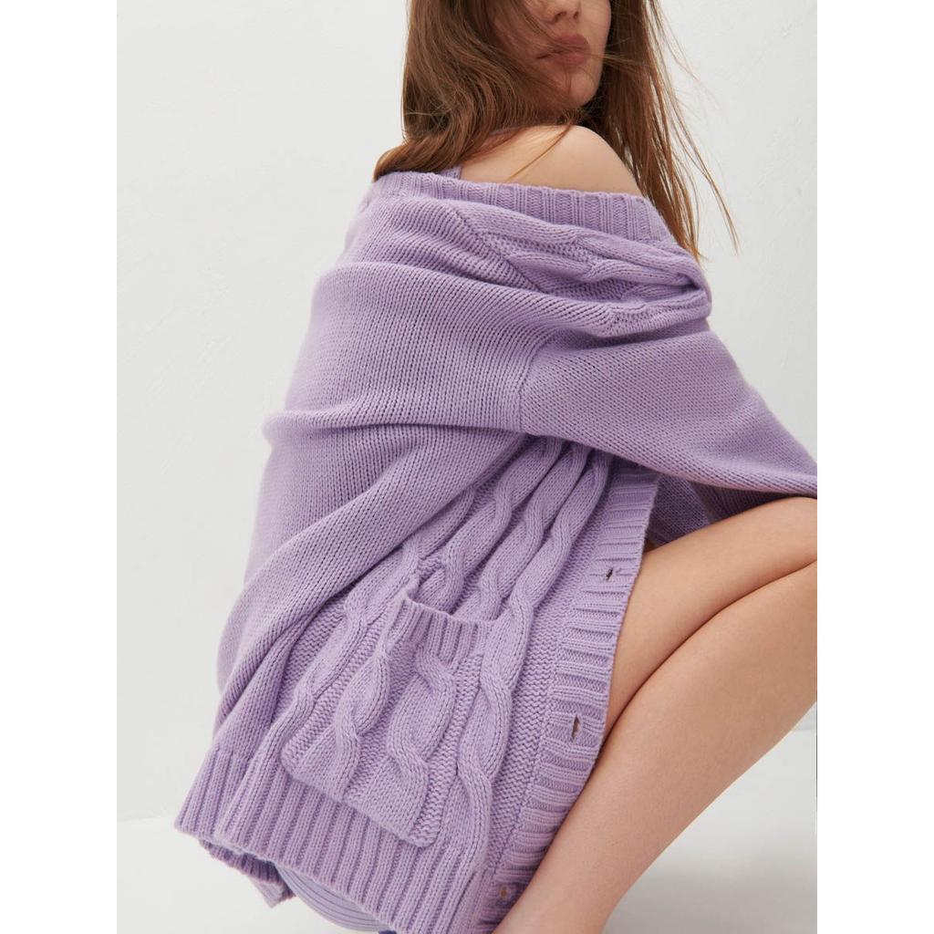 2023 Fall/Winter Trend Women New Casual Loose Knitted Loose Heart Button With Pocket Cardigan Shawls