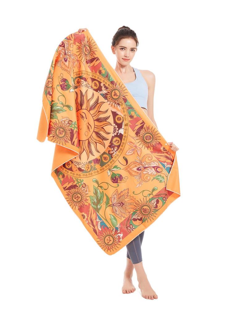Double-Sided Microfiber Beach & Bath Towel - Absorbent, Quick-Drying