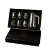 24K Gold Foil Baijiu Cup, High-End Crystal Small Mouth Cup, Spirit Cup, Wine Dispenser, Wine Cup Set, Home Gift