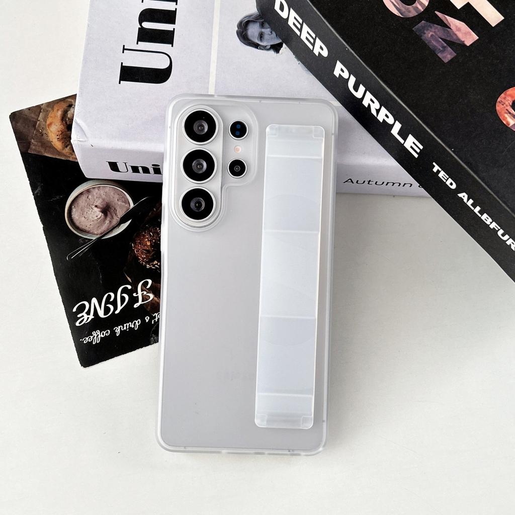 Fashion Elastic Silicone Wristband Phone Case For Samsung Galaxy S26 Ultra S25 S24 S23 Plus Shockproof Bumper Hard PC+TPU Cover