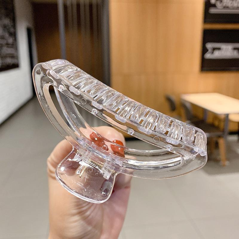 Nuove pinze per capelli a chela eleganti da donna Bianco Caffè Plastica Grande Pinza per capelli Copricapo Coreano Ragazze Pinze per capelli a chela di granchio Accessori per capelli alla moda