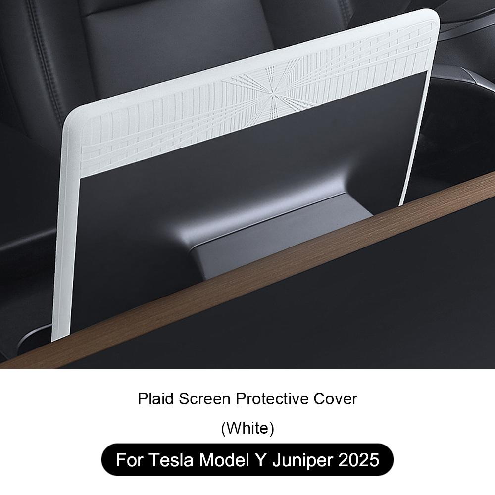 For Tesla Model Y Juniper 2025 Car Wireless Charging Silicone Pad Screen Protective Cover Center Panel Stickers Protection Frame