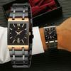 WWOOR Top Brand Luxury Steel Strap Business Quartz Watch Men Casual Waterproof Sports Watch