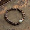 Yingge Green Agarwood & Hetian Jade Bracelet - Unisex Cultural Hand Chain & Prayer Beads