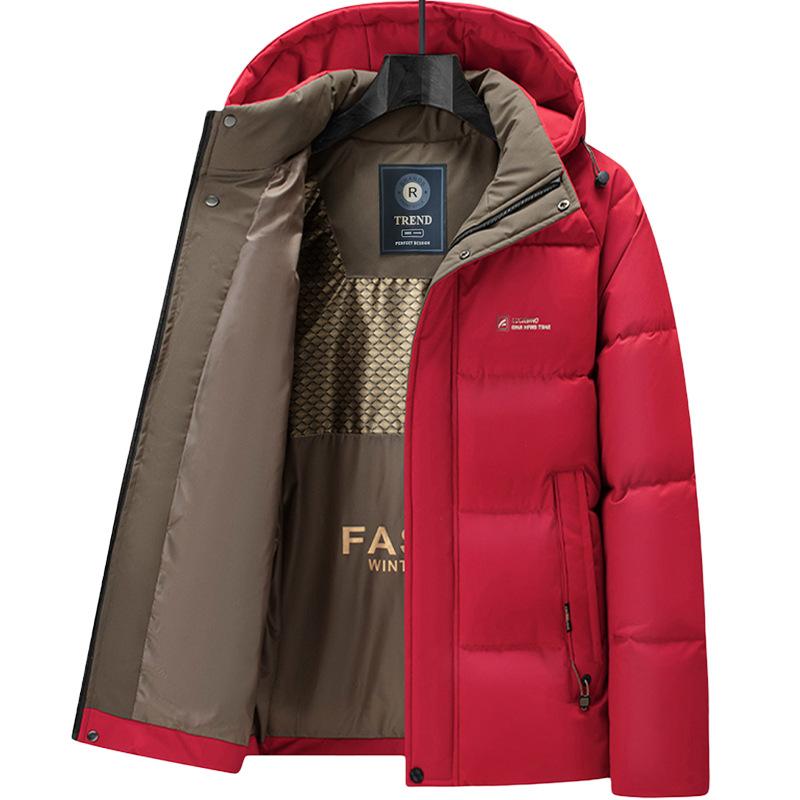 Manteau d'hiver pour homme Manteau chaud épaissi en coton pour homme