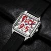 Fashion Square Watch for Men Women, Versatile Casual Arabic Dial Waterproof Quartz Wristwatch