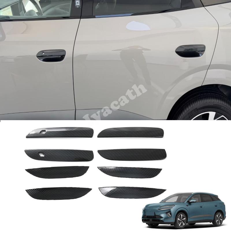 For BYD Sea lion 6 EV DM-i/sealion 06 2025 2026 Exterior Accessories ABS Carbonfiber Rearview Mirror door handle bowl cover