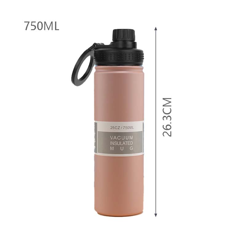 750ml Stainless Steel Vacuum Bottle With Magnetic Bracket Large Capacity Insulation Water Bottle For Travel Sports Water Cup