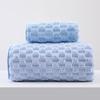 Pineapple Grid Large Bath Towel: Soft, Absorbent, Quick-Drying Thick Coral Fleece for Home and Beach Use