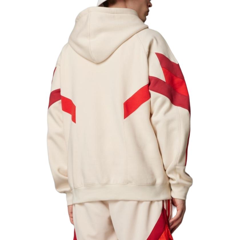 adidas Felpa con cappuccio alla moda ricamata con logo a righe collegiate Originals FC Bayern X Originals FW24 Uomo Felpe Lino IS6513