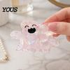 Medium Length Hair Clip Halloween Claw, Cute Ghost Gripper, Firm Grip with Elastic Gripper Shimmer for Long Hair, Comfortable Stylish Accessories