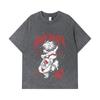 275 GSM Washed T-shirts 100% Cotton Gachiakuta V2 Rudo Print Unisex Heavy Cotton T Shirt