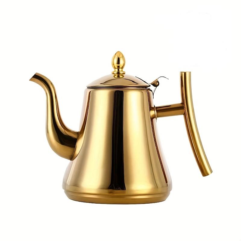 1 Set Teapot and Water Kettle Home Stainless Steel Restaurant Heat-Resistant Kitchen Essentials 1L 1.5L 2L Capacity
