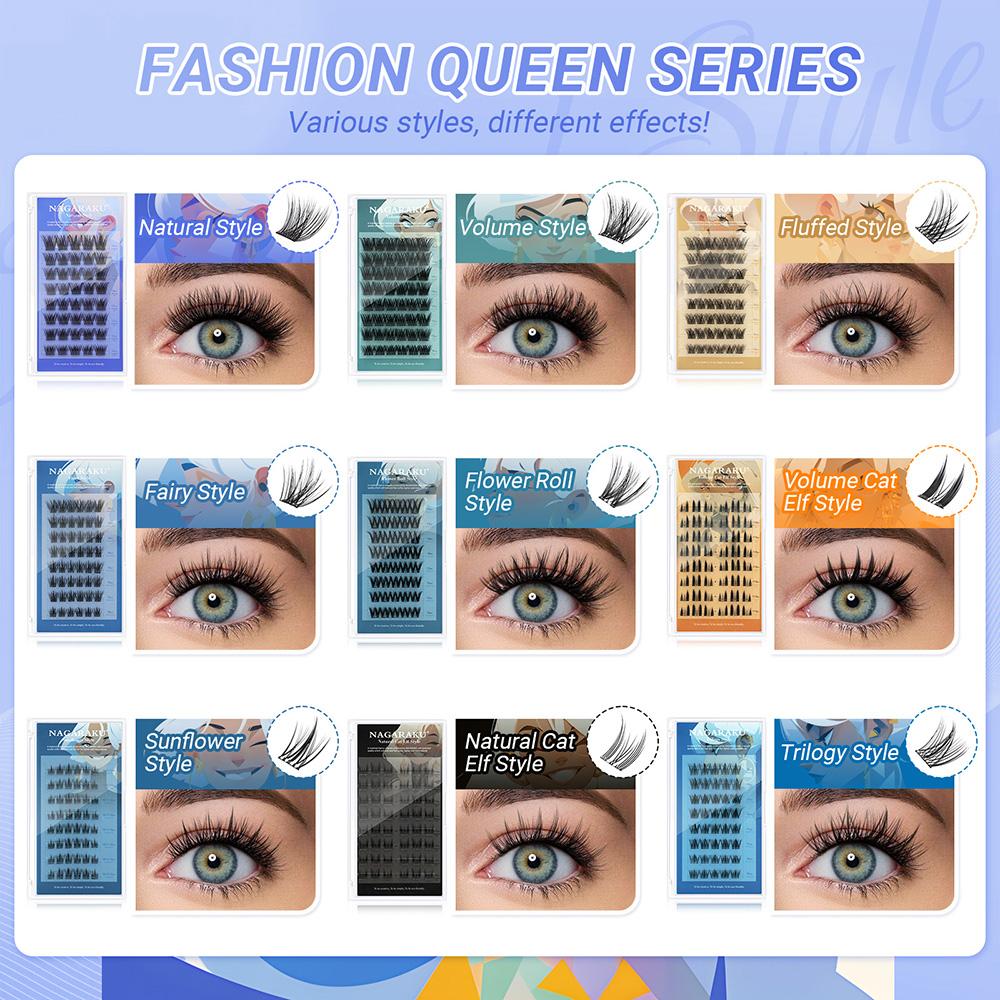 NAGARAKU No Glue Needed DIY False Lashes Without Tweezers