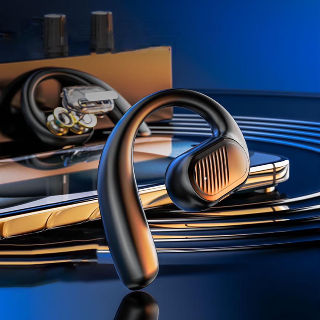 Słuchawki douszne Clip On True Wireless 5.4 BT Ear Clip Earbuds Słuchawki z przewodnictwem kostnym Odporne na pot HiFi Stereo Call Sports Zaczepy na uszy