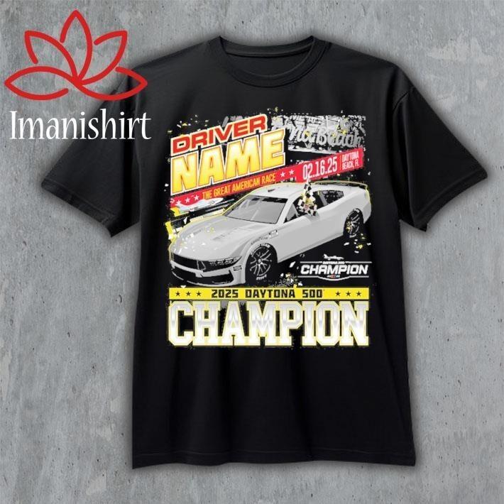 

Official William Byron Checkered Flag Sports Black 2025 Daytona 500 T-Shirt Unisex T-Shirt L